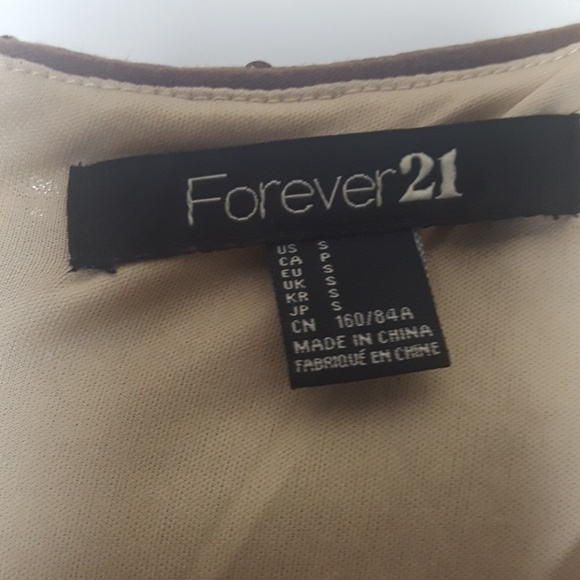 Foever 21 Sequin Mini Dress Gold SZ S - Picture 2 of 6